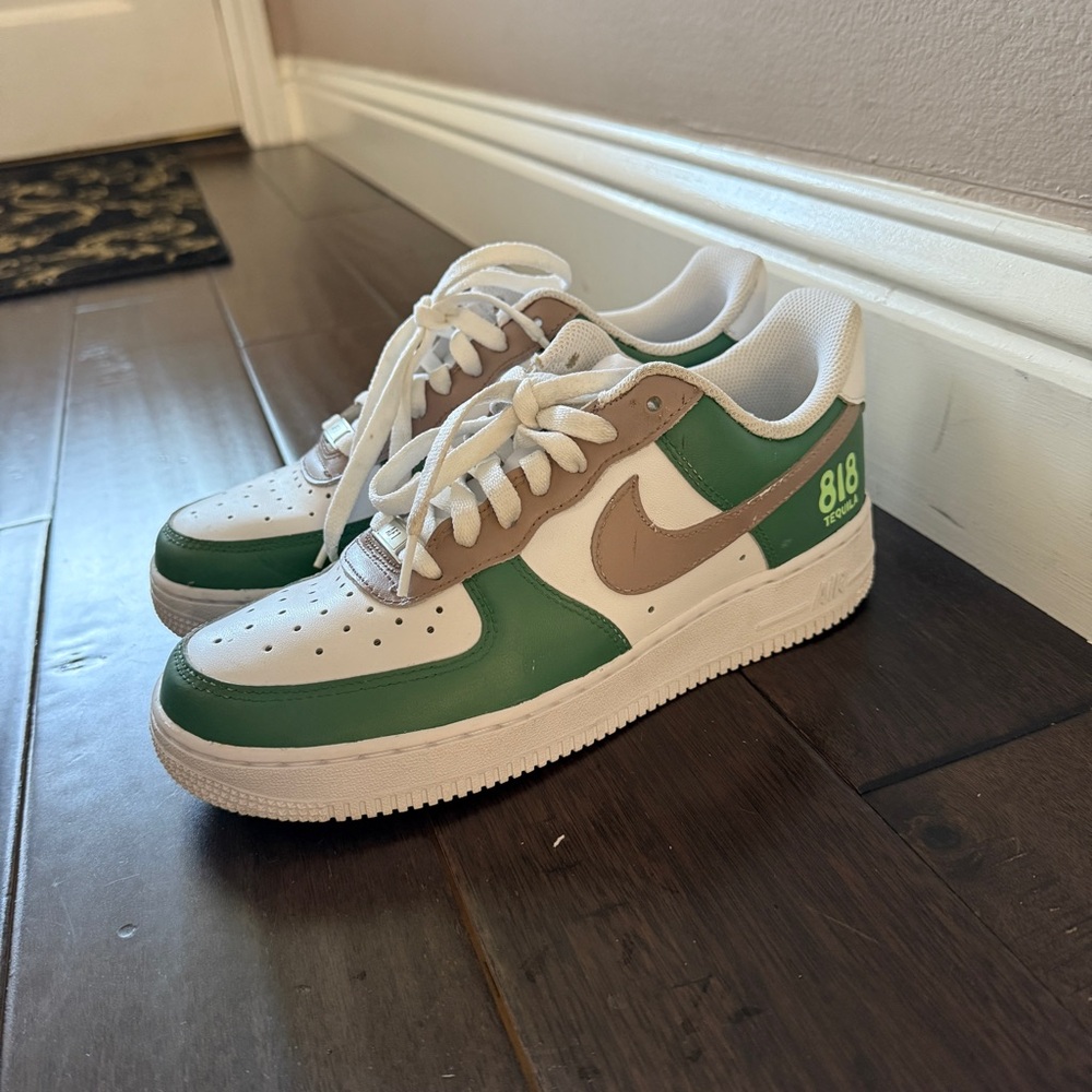 Custom 818 tequila Nike Air Force ones - Picture 3 of 9